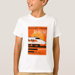 Camiseta Shinkansen do trem de bala do Japão viagem