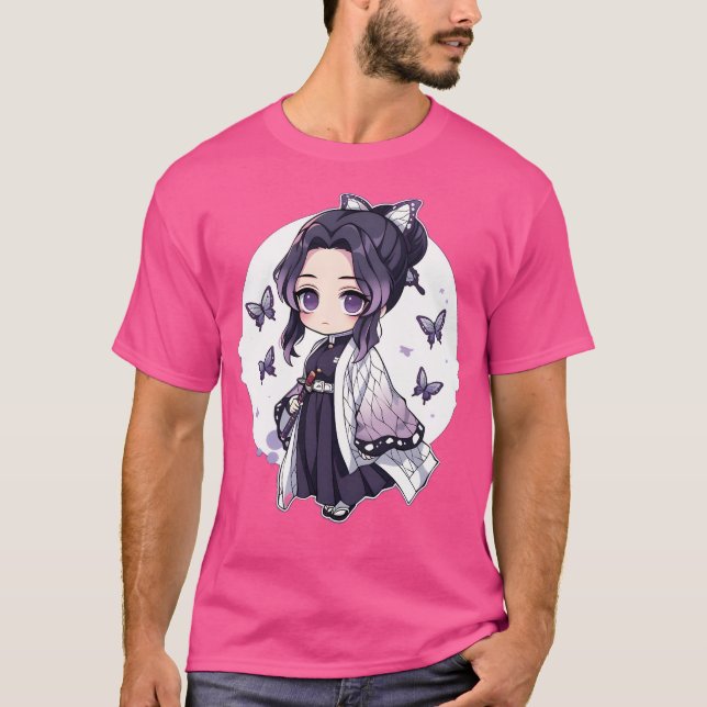 Camiseta Shinobu Ds Anime Bonita Estilo Chibi (Frente)
