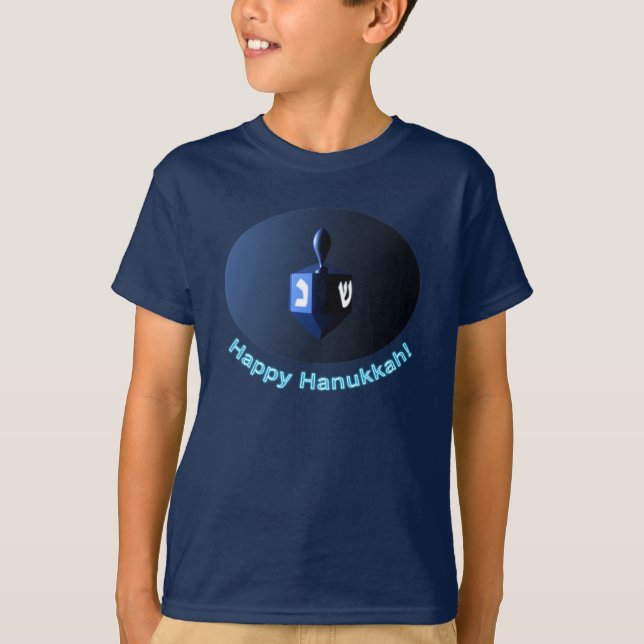 Camiseta Shiny Blue Dreidel (Frente)