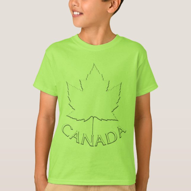 Camiseta Shir do Kid Canada Flag Sweatshirt Maple Leaf Kid (Frente)