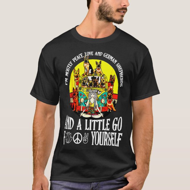 Camiseta Shir german shepherd S Little Go (Frente)