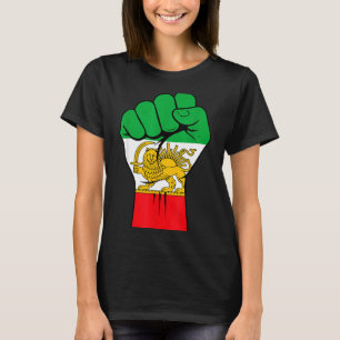 Camiseta Shir o khorshid, leão e sol irã, pérsia