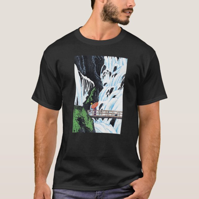 Camiseta Shiragumo Waterfall de Nikko Takahashi no Reino Un (Frente)