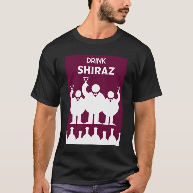 Camiseta Shiraz, dias internacionais do vinho (Frente)