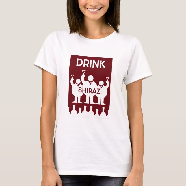 Camiseta Shiraz Wine Drinkers (Frente)