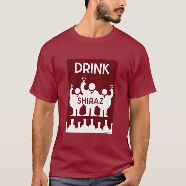 Camiseta Shiraz Wine Drinkers (Frente)