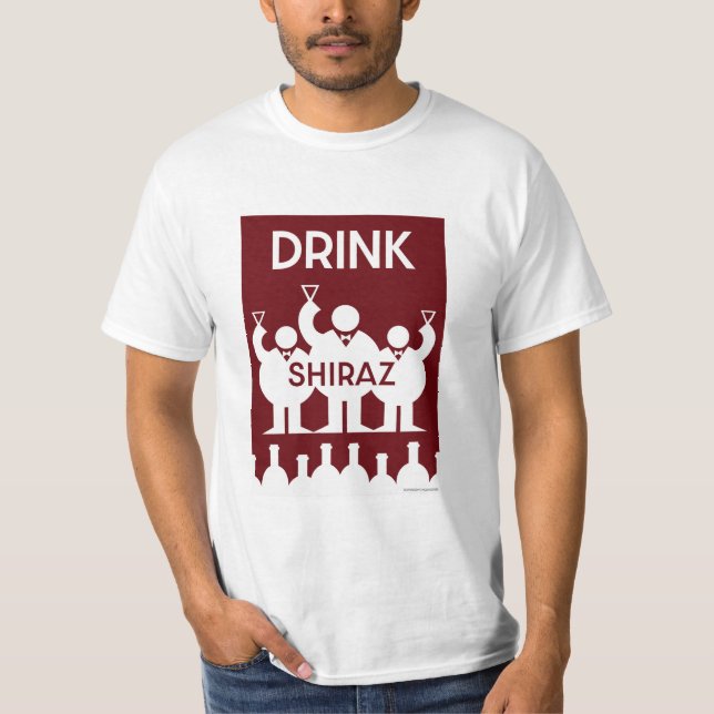 Camiseta Shiraz Wine Drinkers (Frente)