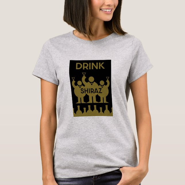 Camiseta Shiraz Wine Drinkers (Frente)