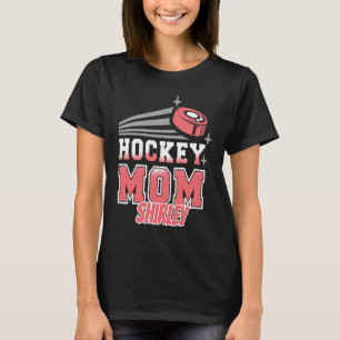Camiseta Shirley Hockey Mãe Com Mulheres Puck