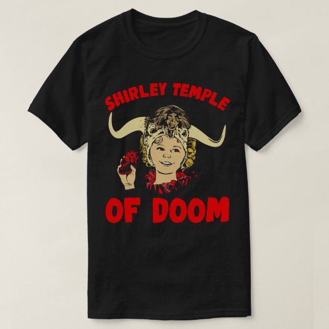 Camiseta Shirley Temple of Doom (Frente do Design)