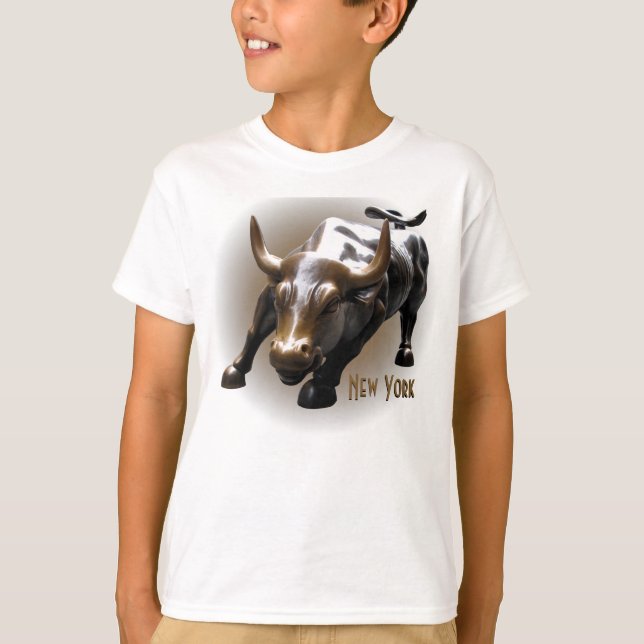 Camiseta Shirt Bull Estátua NY Souvenir de Nova York (Frente)
