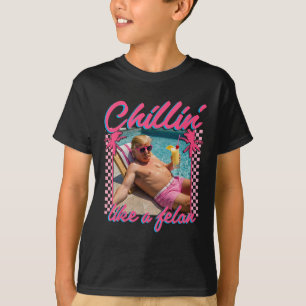 Camiseta Shirt Engraçado Chillin Como Um Felon Trump 2024
