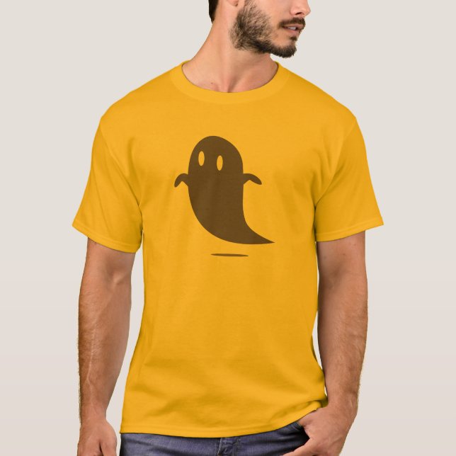 Camiseta Shirt Fantasma Engraçado do Dia das Bruxas (Frente)