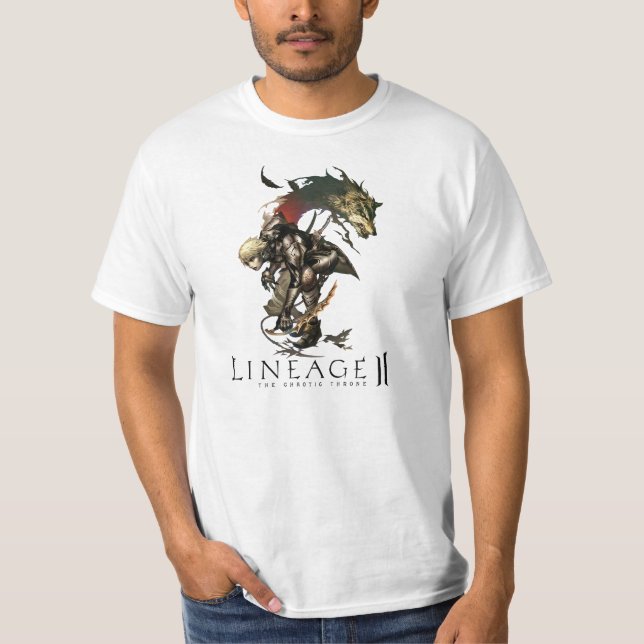 Camiseta Shirt Lineage 2 dagger dark elf (Frente)