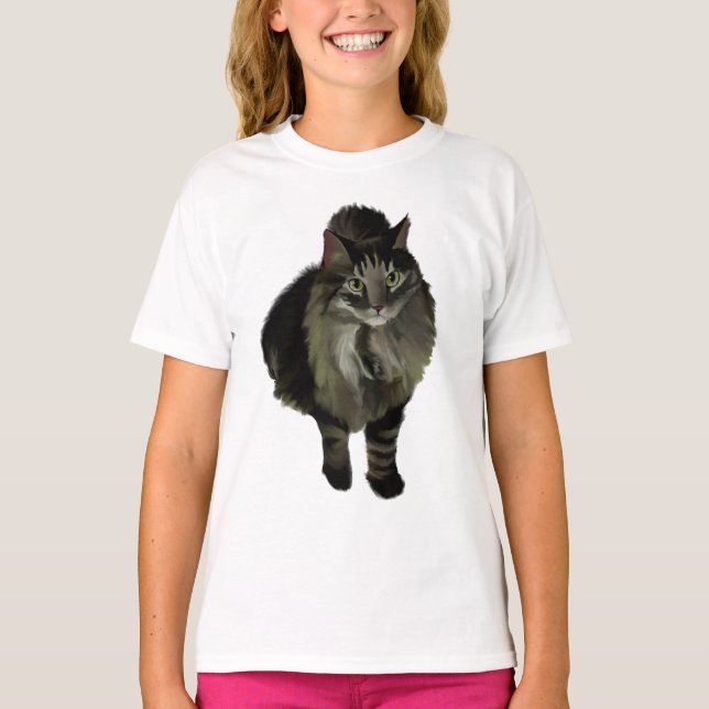 Camiseta Shirt Maine Coon Cat (Frente)