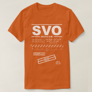 Camiseta Shirt Sheremetyevo Aeroporto Internacional SVO