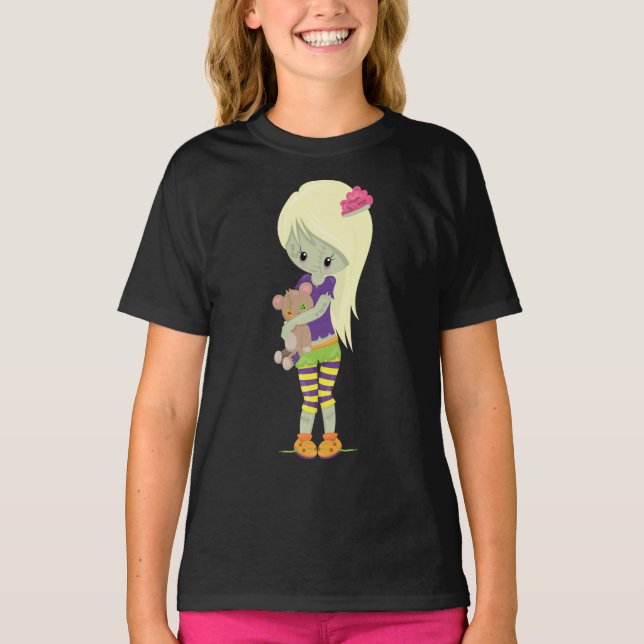 Camiseta Shirt Zombie Girls'Hanes TAGLESS® (Frente)