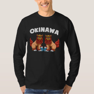 Camiseta Shisa Dog Guardian Lions Okinawa Japão