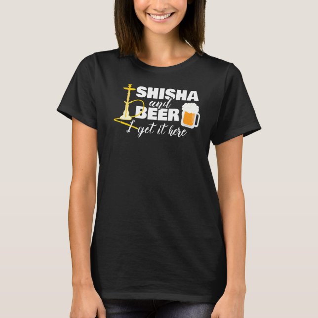 Camiseta Shisha Beer Hookah Steam Smoke (Frente)