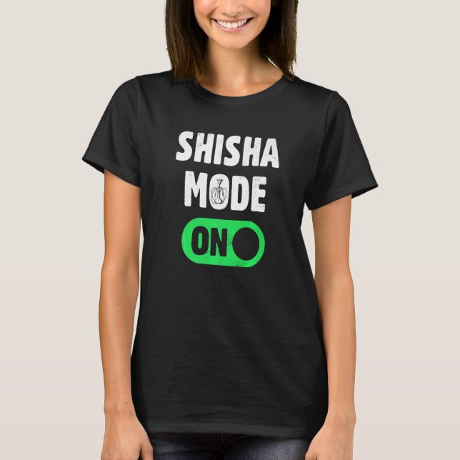 Camiseta Shisha Hookah Cigarro Shisha Modo Em Fa Estreita (Frente)