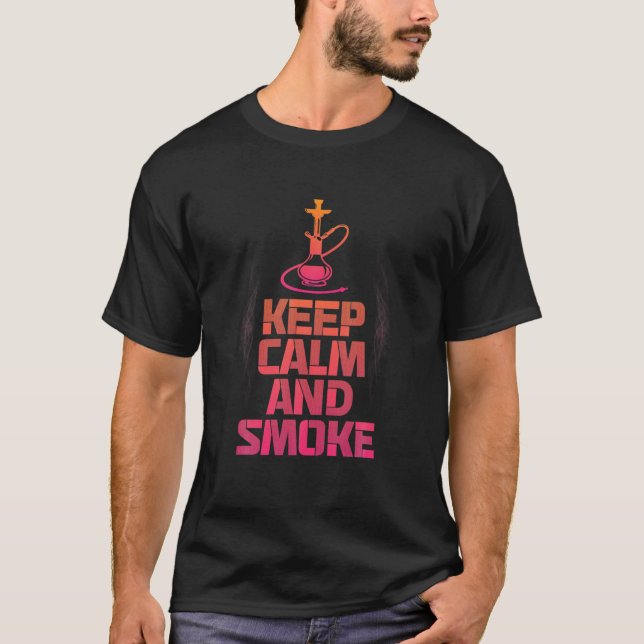 Camiseta Shisha Hookah Waterpipe Accessórios Para Hookah Lo (Frente)