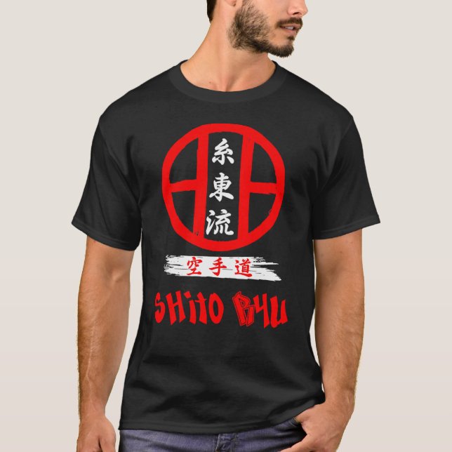 Camiseta Shito Ryu Karate Do Emblem Art - Budo T-Shirt (Frente)