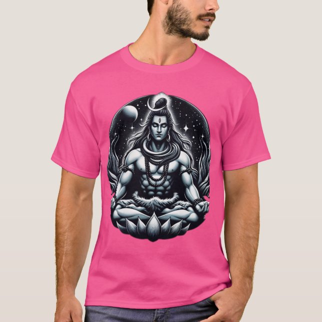 Camiseta Shiva: A Meditação Cósmica" (Frente)