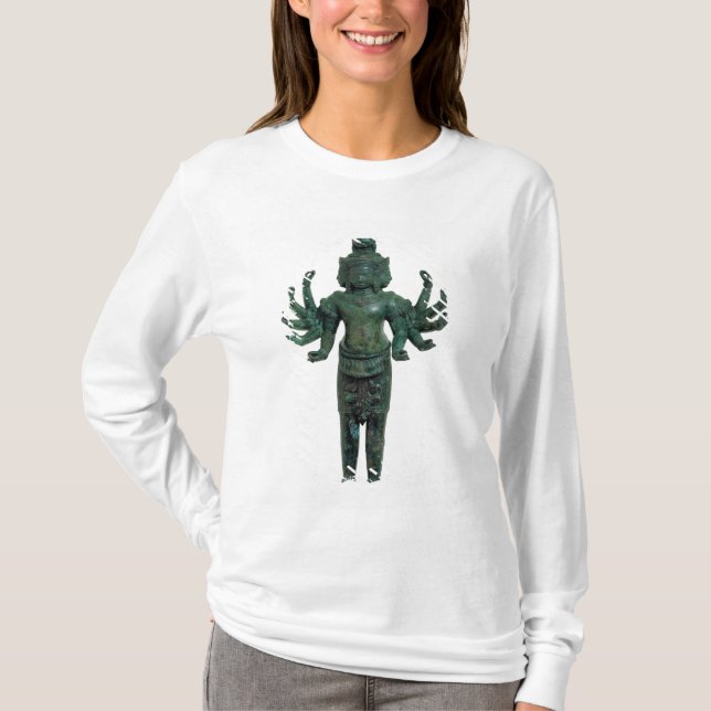 Camiseta Shiva com muitos braços e cabeças, Angkor (Frente)