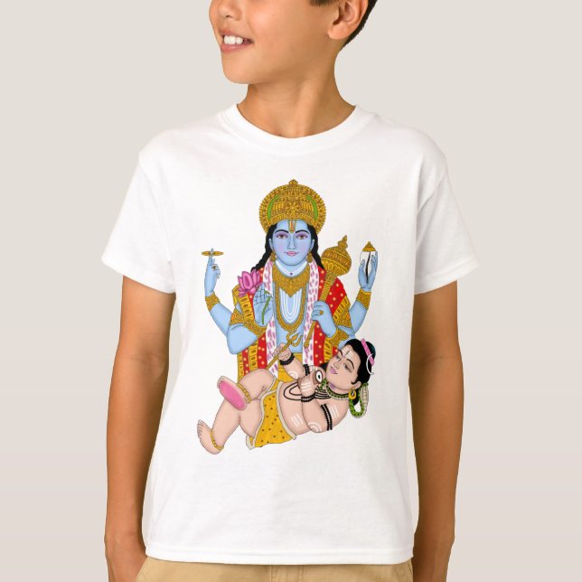 Camiseta Shiva & Vishnu T-Shirts – Spiritual Wear for Devot (Frente)