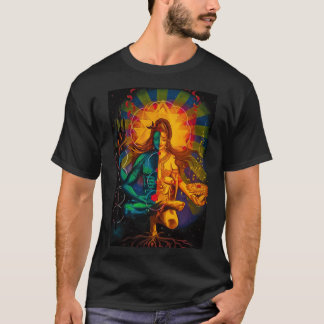 Camiseta ShivShakti Deus Shiva e Deusa Parvati vintage f