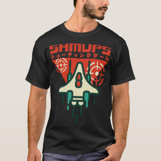 Camiseta Shmup Shoot Em Up Games Japonês Retro Aestético G