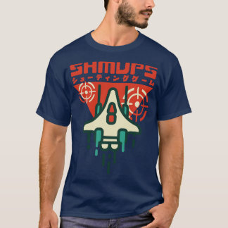 Camiseta Shmup Shoot Em Up Games Japonês Retro Aestético G