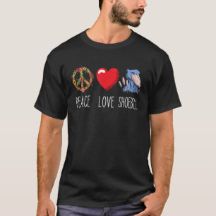 Camiseta Shobill Love Mayan Bird Heart African Bird