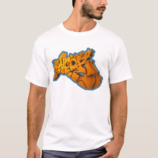 Camiseta SHOCKEAS 3D (3D-Graffiti em alpargata) (Frente)