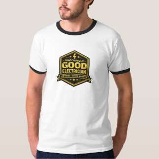Camiseta Shockingly Good Electrician Gold Badge Certified