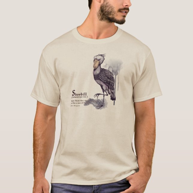 Camiseta shoebill - plum (Frente)