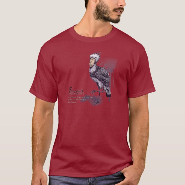Camiseta shoebill - plum (Frente)