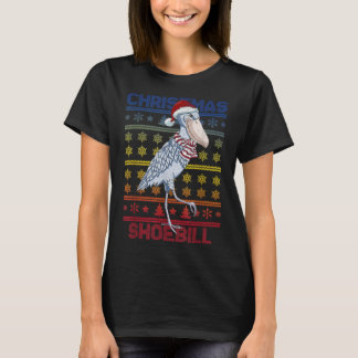 Camiseta Shoebill Santa Hat Ugly Sweater Christmas Bird Lov