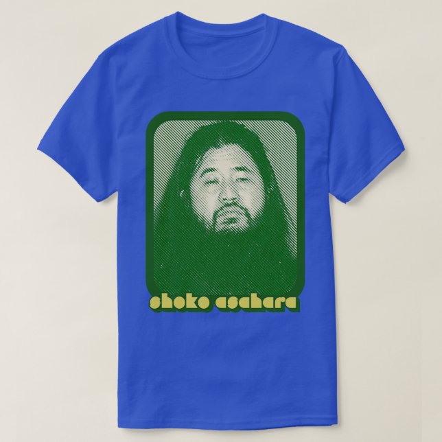 Camiseta Shoko Asahara Retro Style - Líder de Culto Design (Frente do Design)