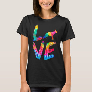 Camiseta Shollie Tie Dye Love Dog Mãe Pai