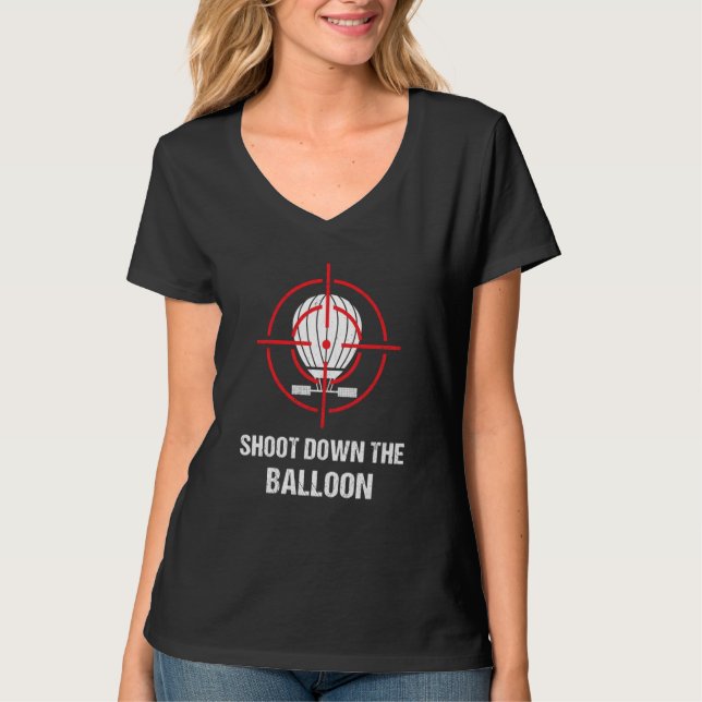 Camiseta Shoot Down The Balloon Spy Chinese Surveillance Ba (Frente)