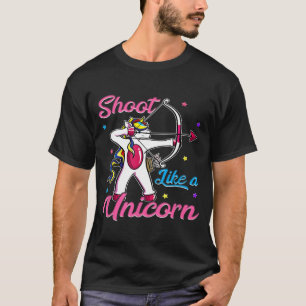 Camiseta Shoot Like A Unicorn Archer Funny Bow Arrow Arche