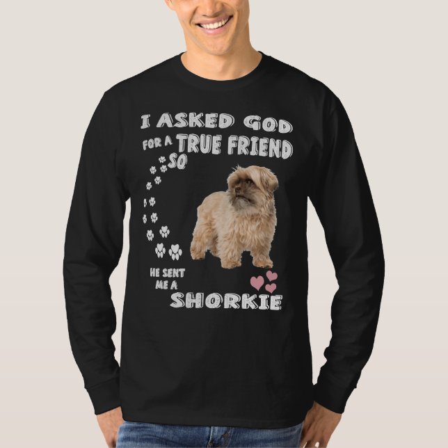 Camiseta Shorkie Tzu Coca Citação Mãe Natal Yorkie Tzu D (Frente)