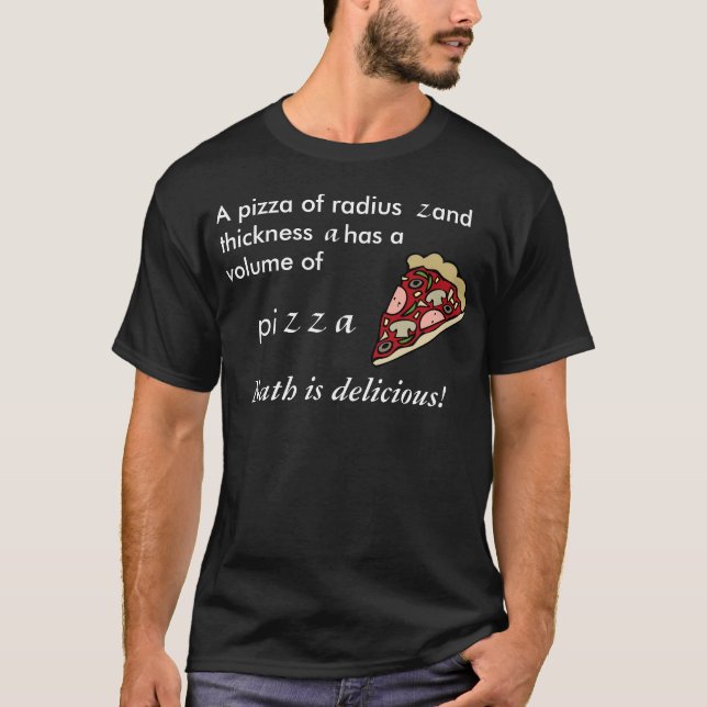 Camiseta Shorts - a fórmula para a pizza deliciosa (Frente)