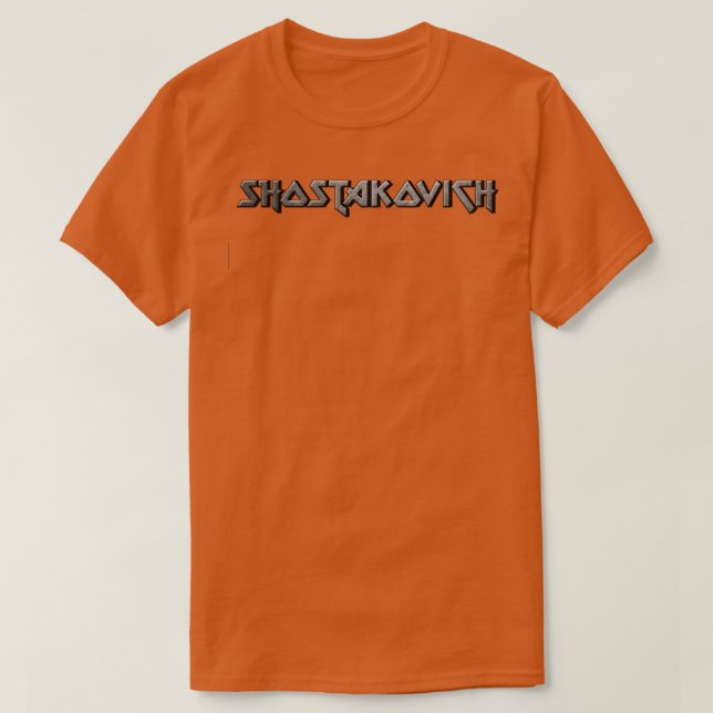 Camiseta Shostakovich (Frente do Design)