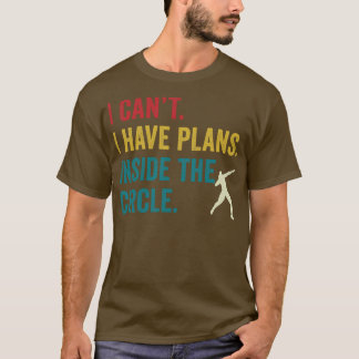 Camiseta Shot Putt Atleta Shot Putter Planeia Círculo dentr