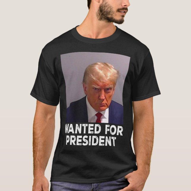 Camiseta Shot Trump Queria O Presidente 2024 (Frente)