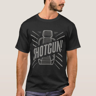 Camiseta Shotgun! Viagem em estrada, T-Shirt