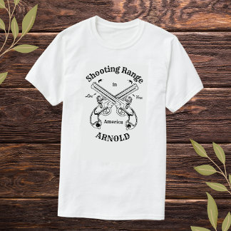 Camiseta Shoting Sports Range Logotipo Vintage Arnold Misso