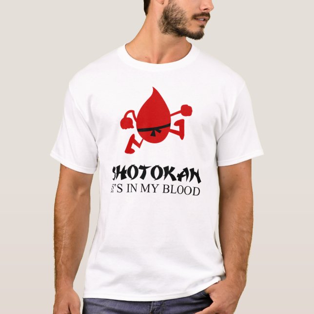 Camiseta shotokan está em meu sangue (Frente)